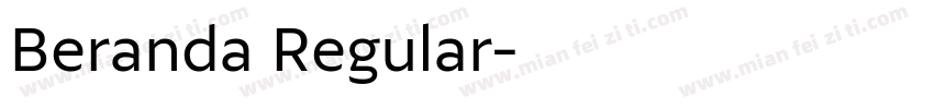Beranda Regular字体转换